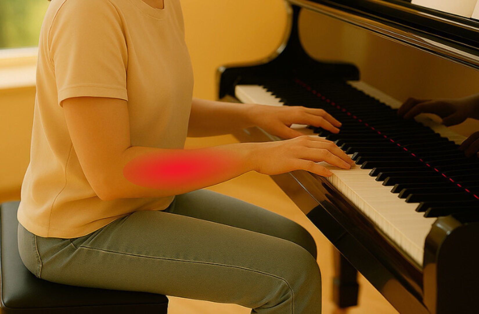 Dolor en el antebrazo al tocar el piano: cómo aliviarlo y prevenir lesiones